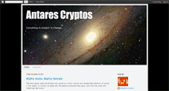 Desktop Screenshot of antarescryptos.blogspot.com