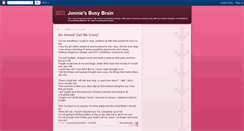 Desktop Screenshot of jonniesbusybrain.blogspot.com