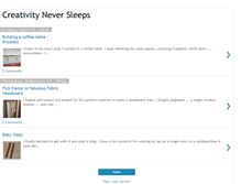 Tablet Screenshot of creativityneversleeps.blogspot.com