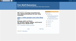 Desktop Screenshot of fernbluffelementary.blogspot.com