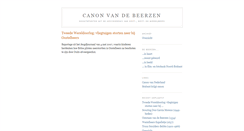 Desktop Screenshot of canonvandebeerzen.blogspot.com