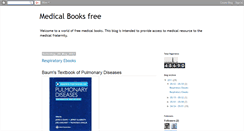 Desktop Screenshot of freemedicalbooksresource.blogspot.com