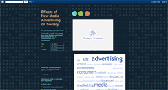 Desktop Screenshot of effectsofnewmediaadvertising.blogspot.com