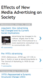 Mobile Screenshot of effectsofnewmediaadvertising.blogspot.com
