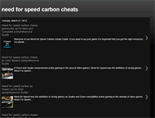 Tablet Screenshot of need-for-speed-carbon-cheats-guide.blogspot.com