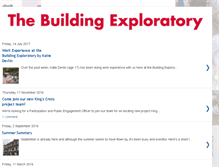 Tablet Screenshot of buildingexploratory.blogspot.com