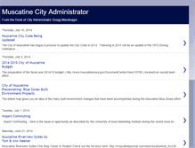 Tablet Screenshot of muscatinecityadministrator.blogspot.com