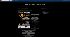 Desktop Screenshot of 3rabienalconclusiones.blogspot.com