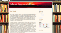 Desktop Screenshot of islamic-commercial-laws.blogspot.com