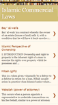 Mobile Screenshot of islamic-commercial-laws.blogspot.com