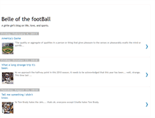 Tablet Screenshot of belleofthefootball.blogspot.com