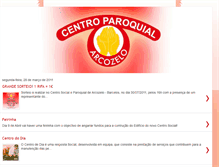 Tablet Screenshot of centrosocialarcozelo.blogspot.com