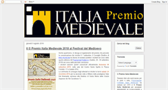 Desktop Screenshot of premioitaliamedievale.blogspot.com