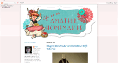 Desktop Screenshot of lifeasanamateurhomemaker.blogspot.com