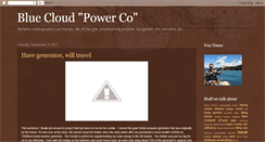 Desktop Screenshot of bluecloudpowerco.blogspot.com