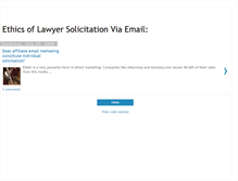 Tablet Screenshot of emailmarketingforlawyers.blogspot.com