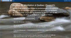 Desktop Screenshot of meditationswamigquebec.blogspot.com