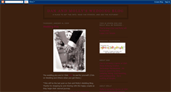 Desktop Screenshot of danandmollyswedding.blogspot.com