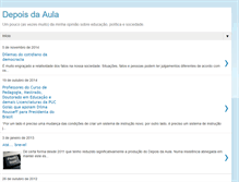 Tablet Screenshot of depoisdaaula.blogspot.com
