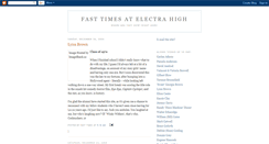 Desktop Screenshot of fasttimesatelectrahigh.blogspot.com