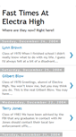 Mobile Screenshot of fasttimesatelectrahigh.blogspot.com