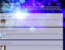Tablet Screenshot of literacymattersweekly.blogspot.com