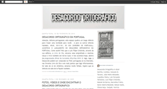 Desktop Screenshot of desacordo-ortografico.blogspot.com