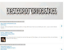 Tablet Screenshot of desacordo-ortografico.blogspot.com