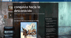 Desktop Screenshot of conquistahacialodesconocido.blogspot.com