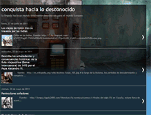 Tablet Screenshot of conquistahacialodesconocido.blogspot.com
