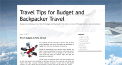 Desktop Screenshot of budget-travelling-tips.blogspot.com