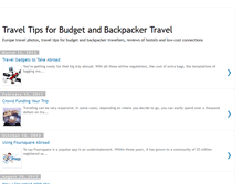 Tablet Screenshot of budget-travelling-tips.blogspot.com
