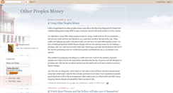 Desktop Screenshot of other-peoples-money.blogspot.com