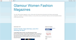 Desktop Screenshot of glamourwomenfashionmagazines.blogspot.com