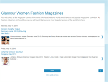 Tablet Screenshot of glamourwomenfashionmagazines.blogspot.com