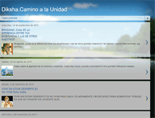 Tablet Screenshot of dikshacaminoalaunidad.blogspot.com