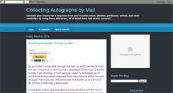 Desktop Screenshot of collectingautographsbymail.blogspot.com