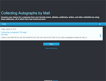 Tablet Screenshot of collectingautographsbymail.blogspot.com