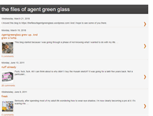 Tablet Screenshot of agentgreenglass.blogspot.com
