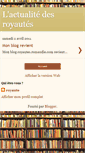 Mobile Screenshot of lactualitedesroyautes.blogspot.com