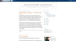 Desktop Screenshot of evolutionaryaesthetics.blogspot.com
