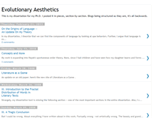 Tablet Screenshot of evolutionaryaesthetics.blogspot.com