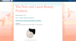 Desktop Screenshot of latestbeautyproducts.blogspot.com