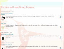 Tablet Screenshot of latestbeautyproducts.blogspot.com