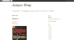 Desktop Screenshot of jeanyeewong.blogspot.com