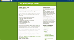 Desktop Screenshot of belajar-saham.blogspot.com