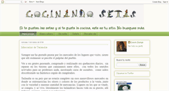 Desktop Screenshot of cocinandosetas.blogspot.com