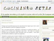 Tablet Screenshot of cocinandosetas.blogspot.com