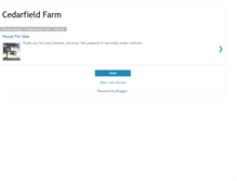 Tablet Screenshot of cedarfieldfarm.blogspot.com