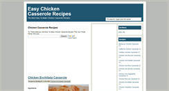 Desktop Screenshot of easy-chicken-casserole-recipes.blogspot.com